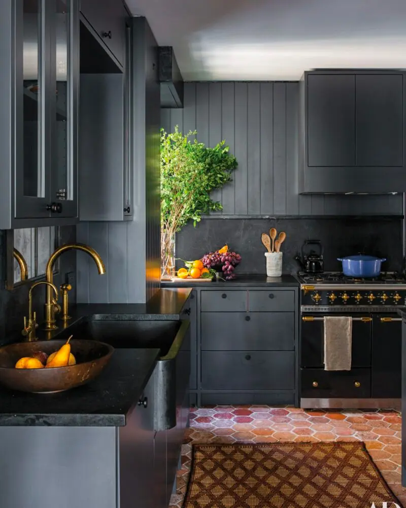 deco cuisine noire bois