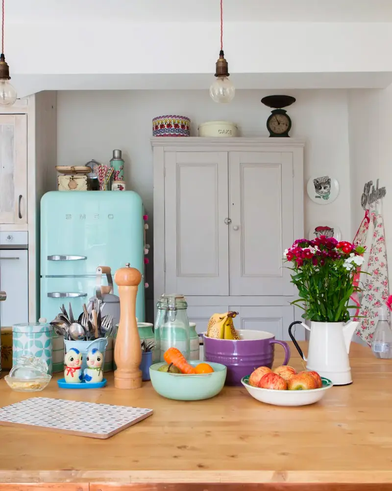 deco maison campagne rose cuisine