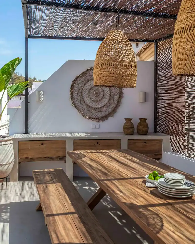 deco maison ethnique terrasse