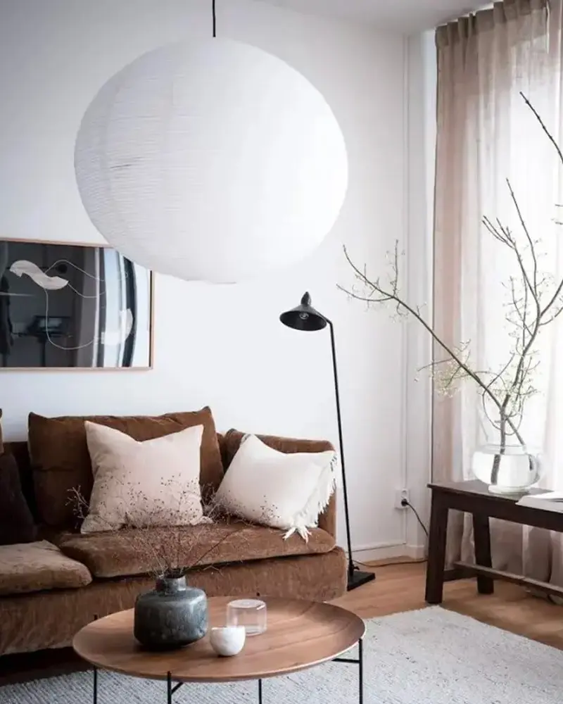 deco salon japandi velours