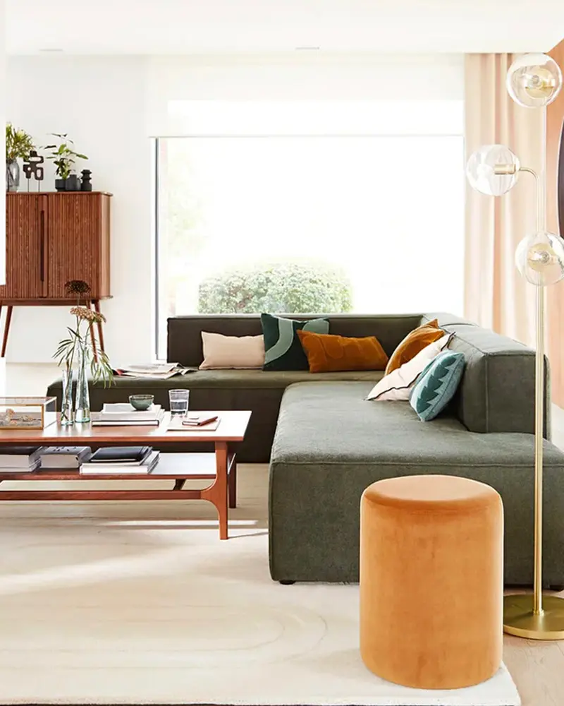 deco salon vintage vert