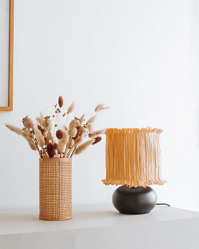 lampe diy ikea hack raphia