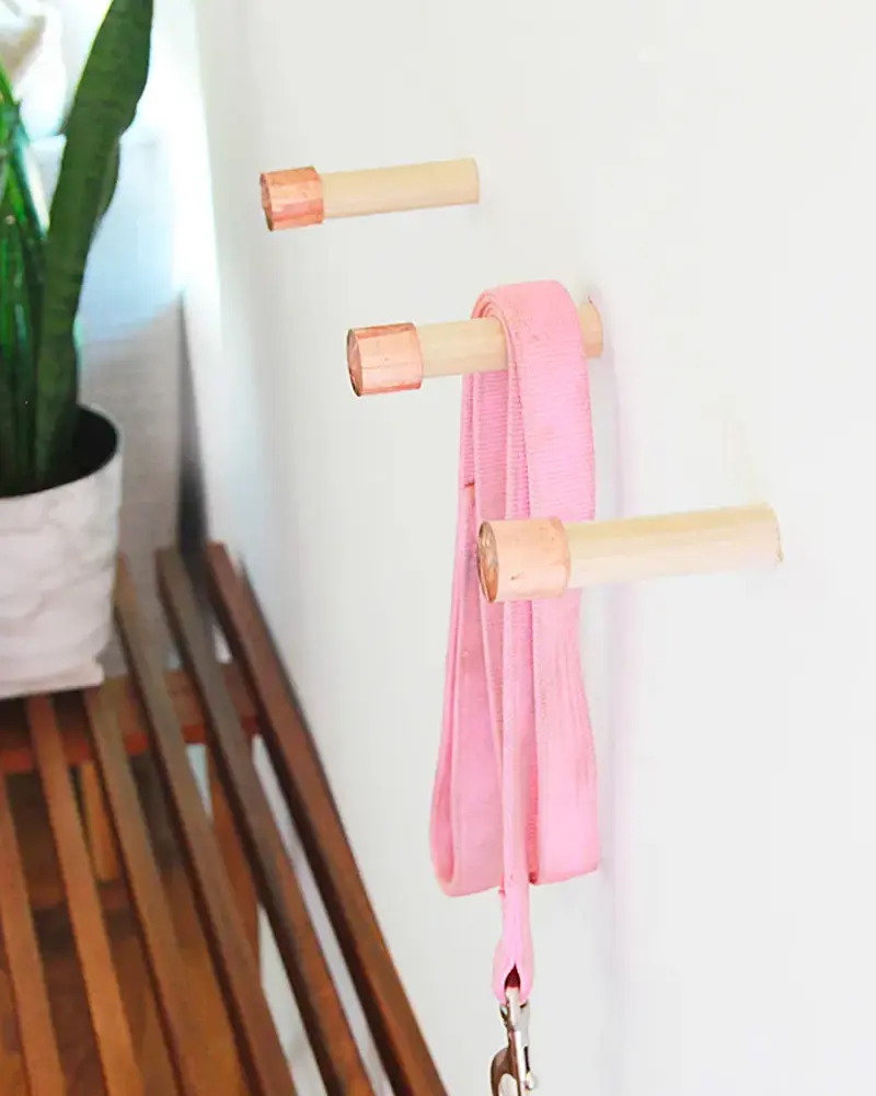patere cuivre bois diy