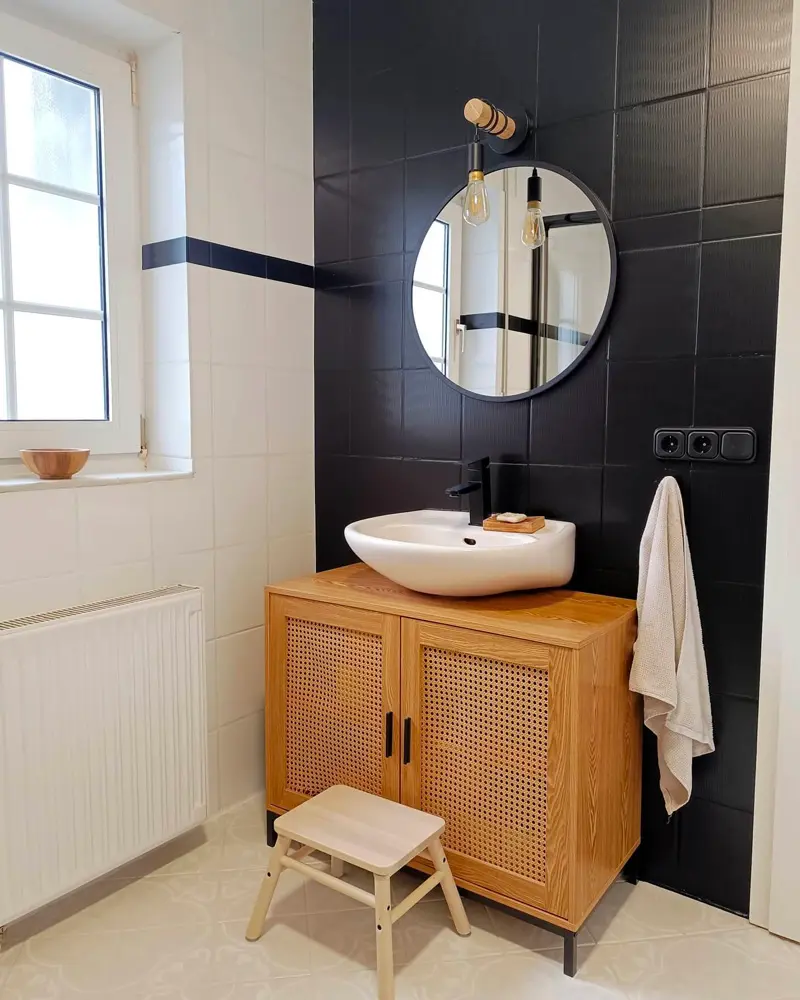 peinture ardoise carrelage salle de bain