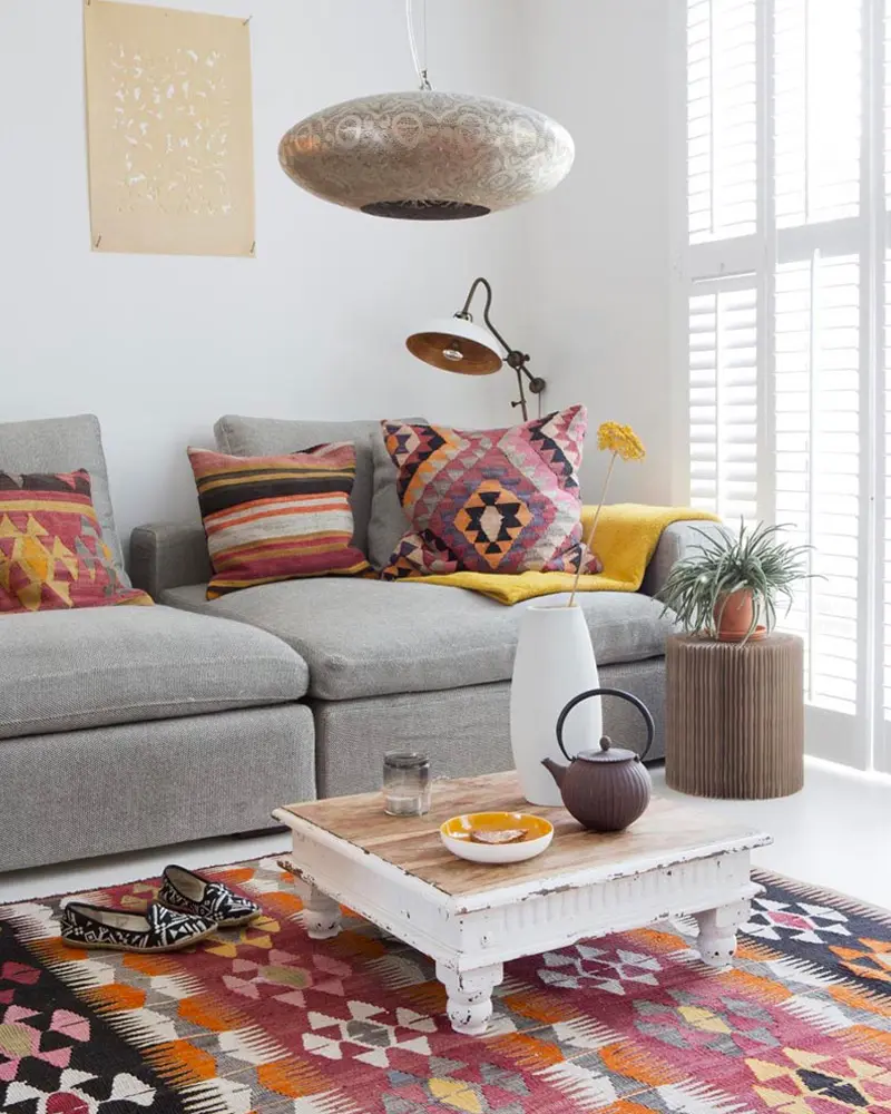 tapis kilim deco salon ethnique