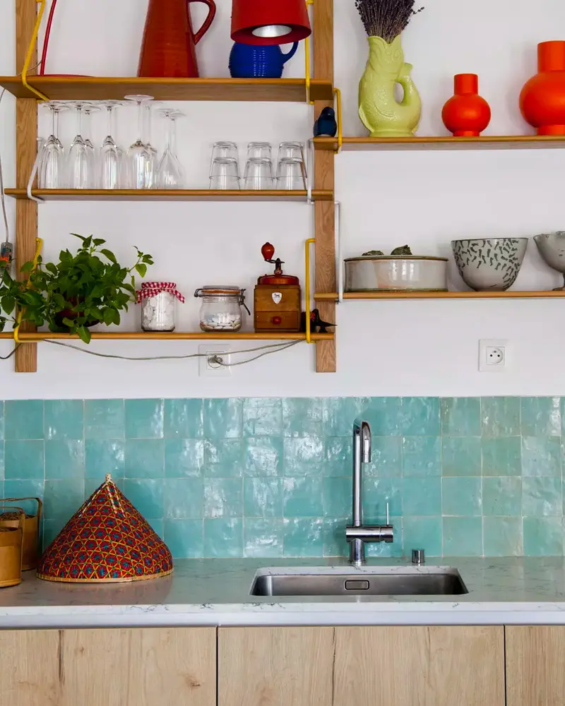 deco cuisine carrelage zellige