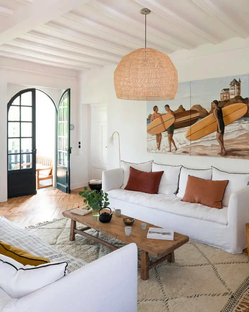 deco salon bord de mer blanc