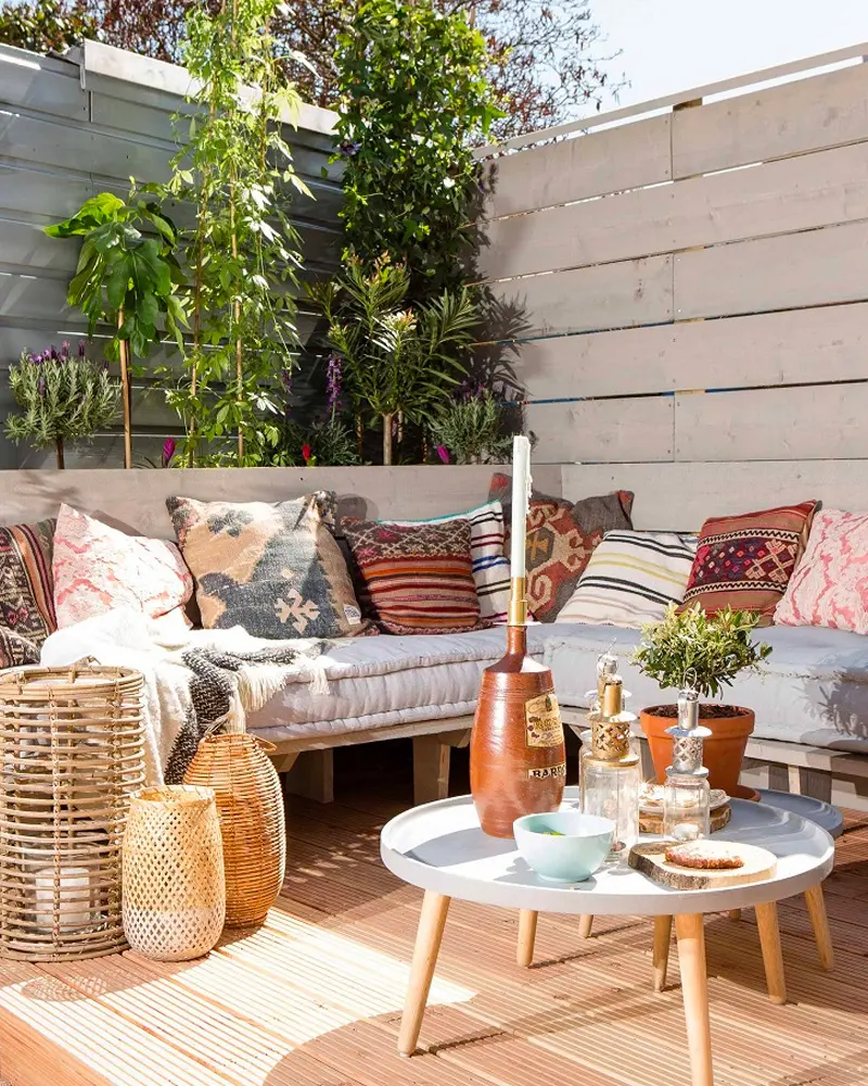 deco terrasse ete ethnique boheme