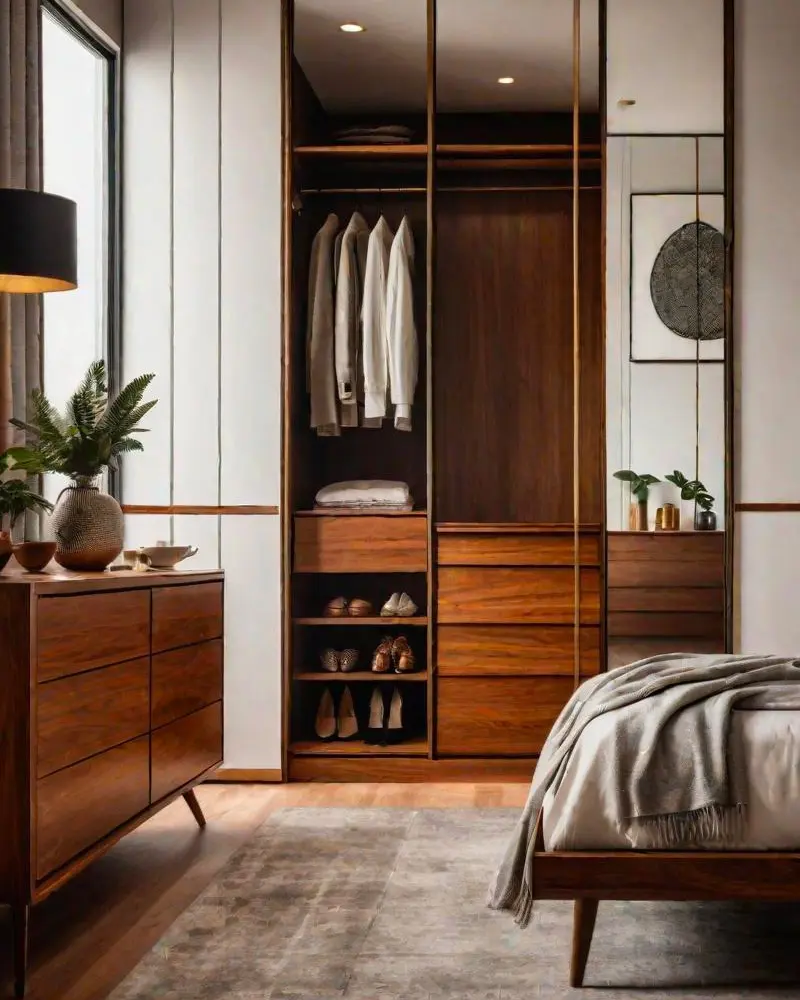 dressing noyer deco chambre