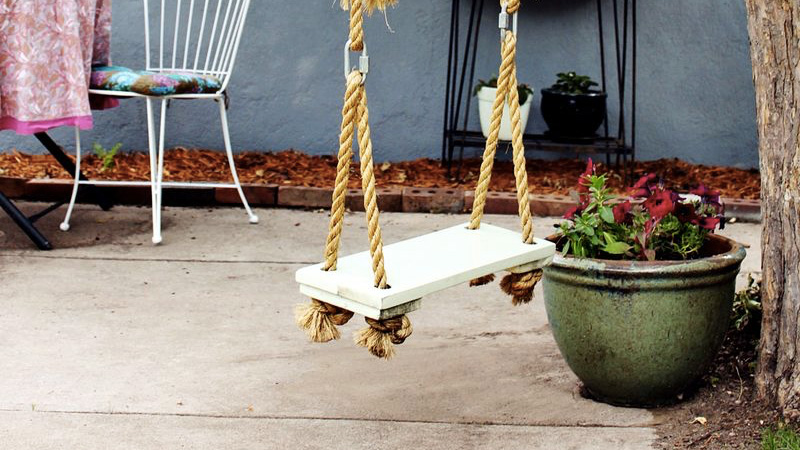 balançoire enfant diy