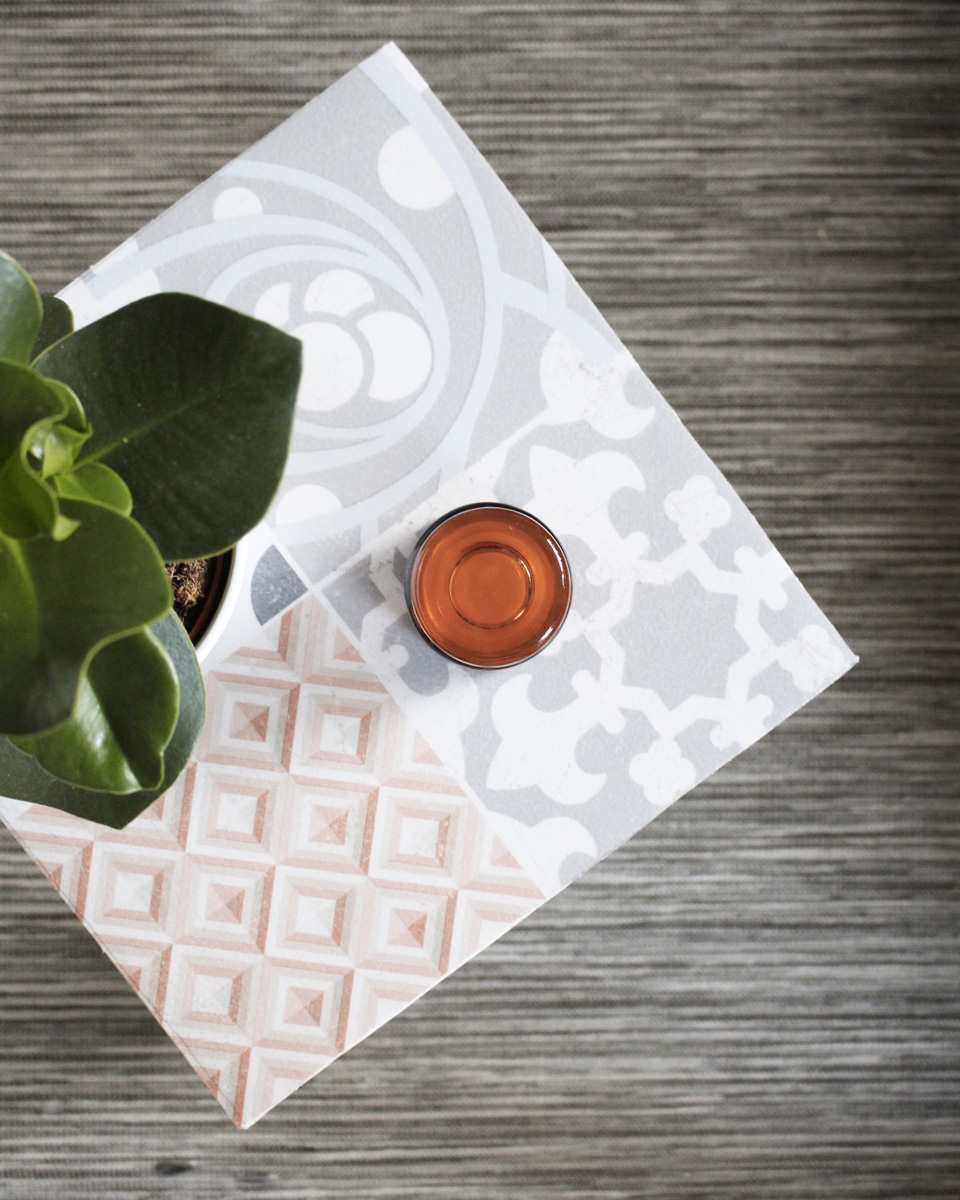 carreaux de ciment diy table