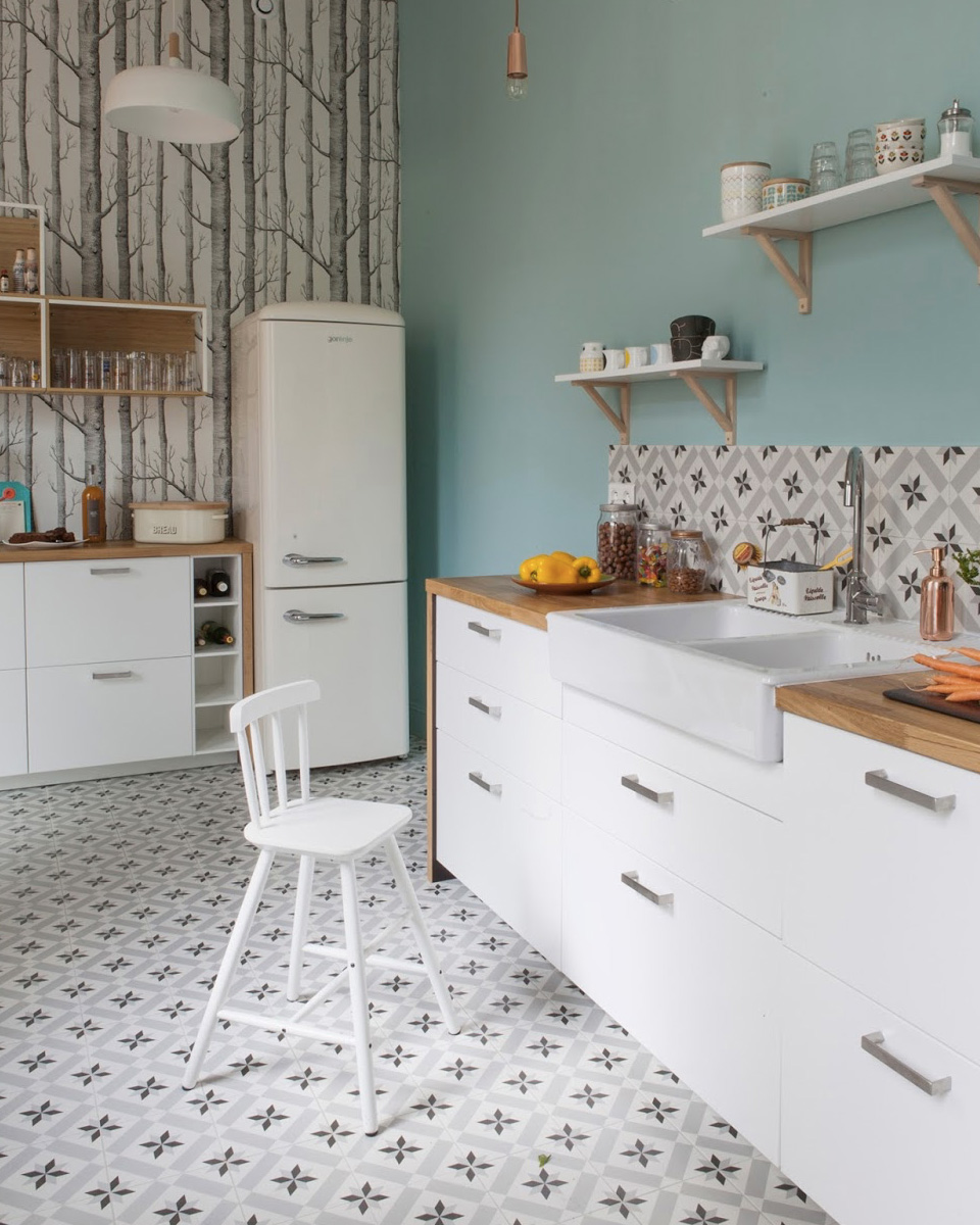 carreaux de ciment deco cuisine