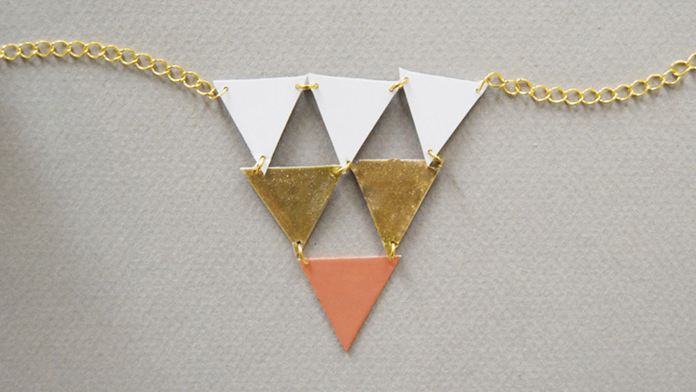 collier géométrique diy