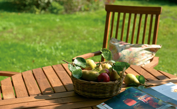 peindre salon jardin
