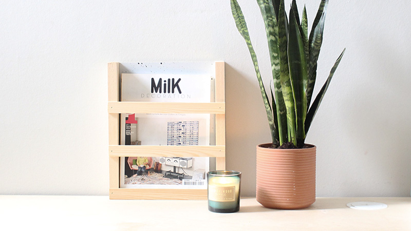 porte magazine bois diy