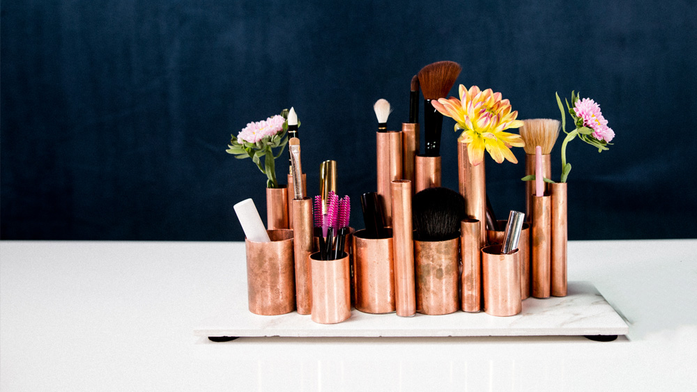 rangement maquillage diy